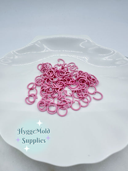 50 Pcs 10mm Coloured Open Jump Rings