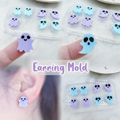 Mini ghost duo stud set Mold