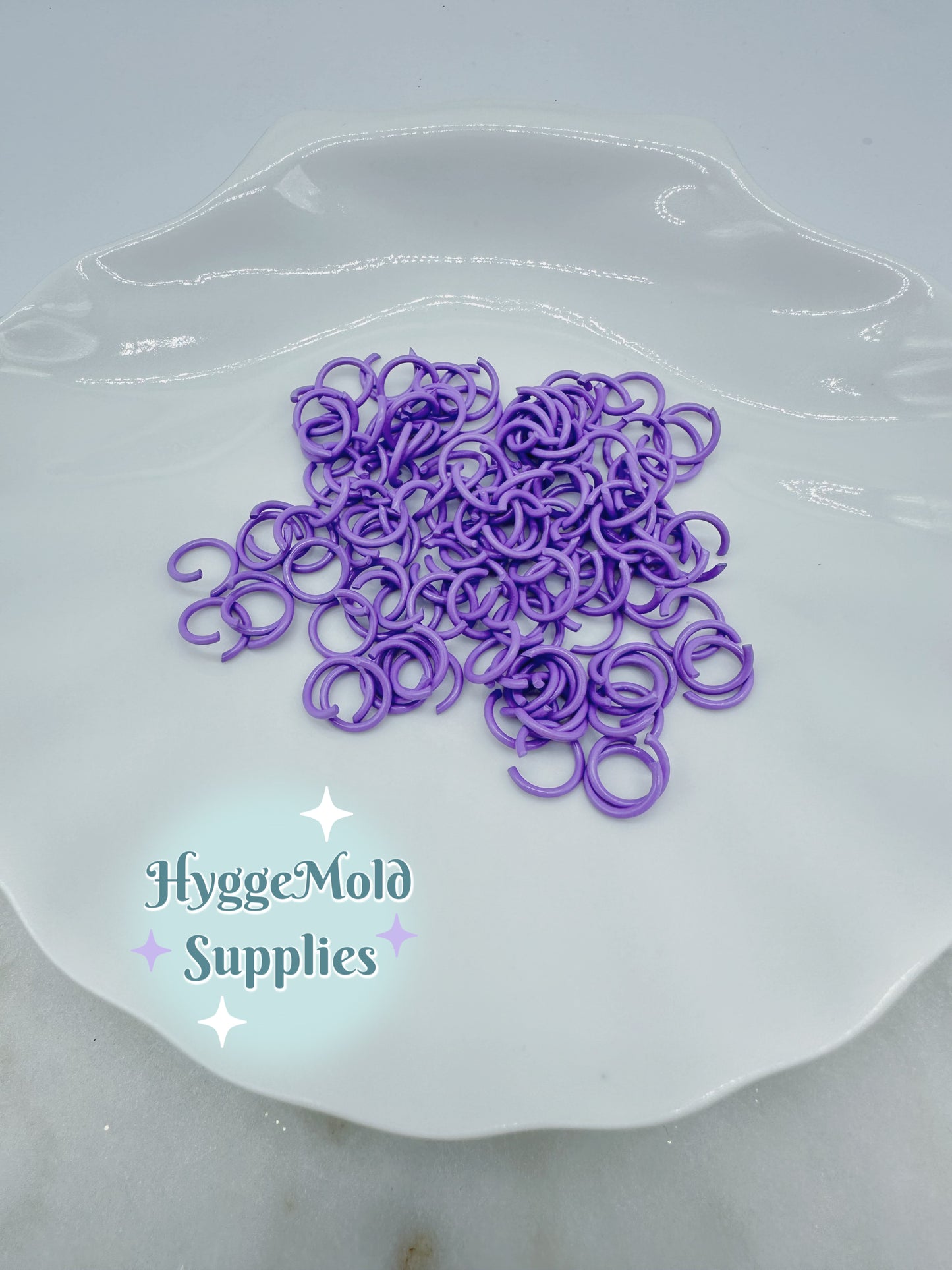 50 Pcs 10mm Coloured Open Jump Rings