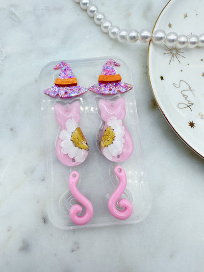 6cm Swinging Cat Tail Dangle Earring Mold