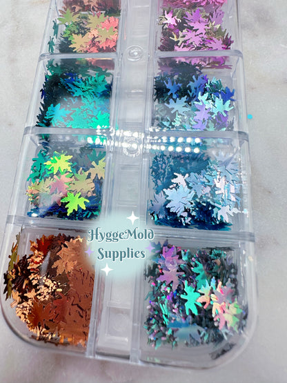 Chameleon Maple Leaf Glitter Sequin Set