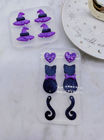 Halloween Cat Tail Dangle Earring Mold