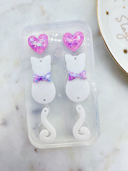 6cm Swinging Cat Tail Dangle Earring Mold