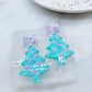 3cm Small Christmas Tree with Bow Dangle Earring Mold