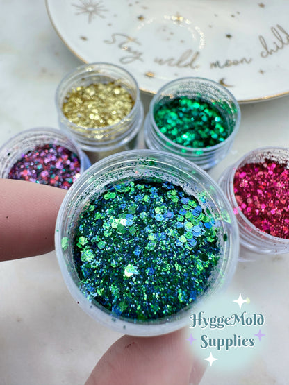 Holly Jolly Christmas Glitter Set