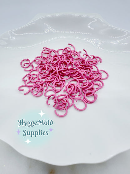 50 Pcs 10mm Coloured Open Jump Rings