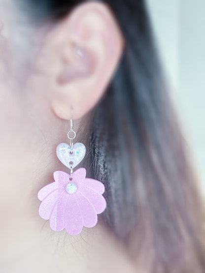 Barbie-inspired Shell N Pearl Dangle Earring Mold