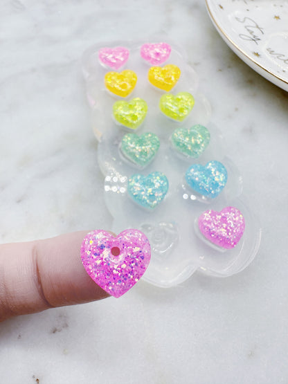 Pride Month Special Predomed heart Linear Dangle Earring Mold