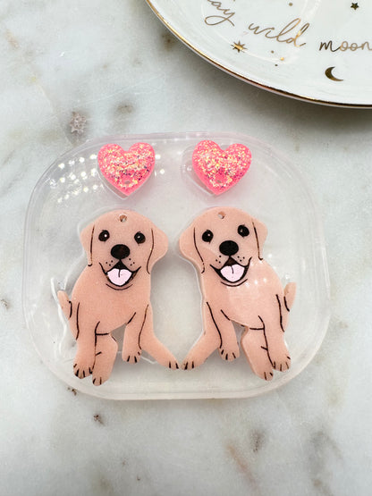 Labrador Puppy Dangle Earring Keychain Mold