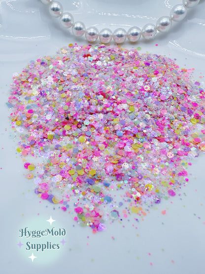 Sweet Rainbow Chunky Glitter Mix