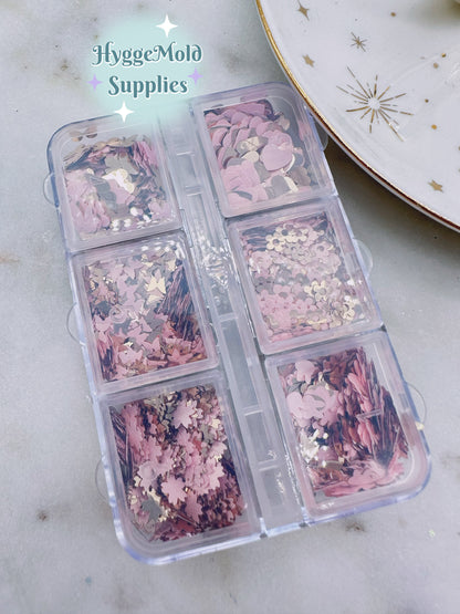 Rose Gold Garden Glitter Sequin Set