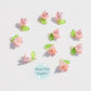 10 pc Pearlescent Lily of the Valley Flower Charm