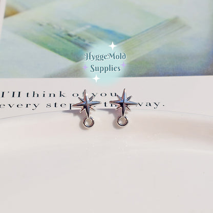 8 pcs Celestial Earring Posts