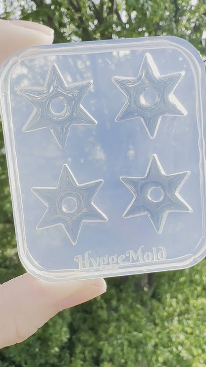 Predomed Star Hoop Charm Earring Mold