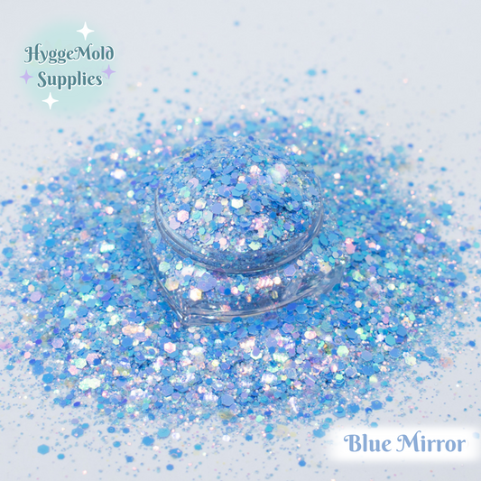 10g Blue Mirror Prism Magic Glitter Mix