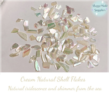 Cream Natural Shell Flakes