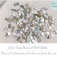 Silver Gray Natural Shell Flakes