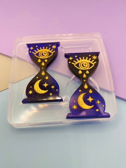 4 cm All-seeing Eye Celestial Hourglass Clepsydra Sandglass Mold