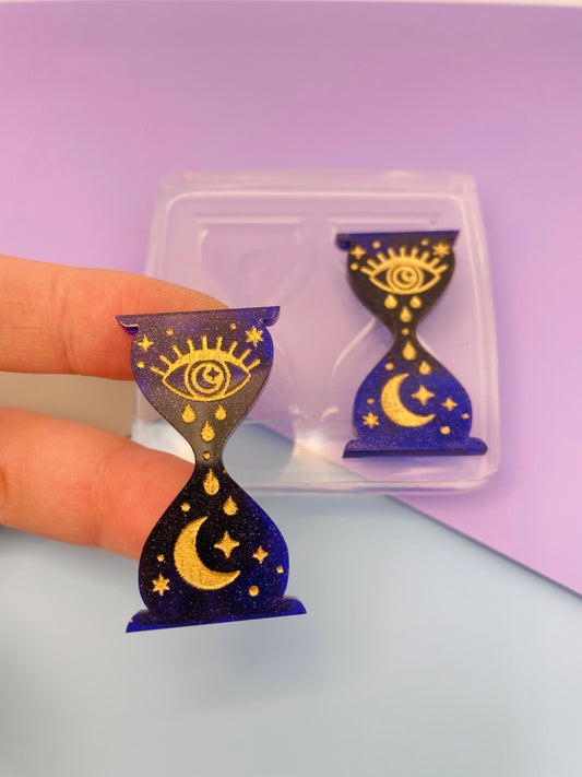 4 cm All-seeing Eye Celestial Hourglass Clepsydra Sandglass Mold