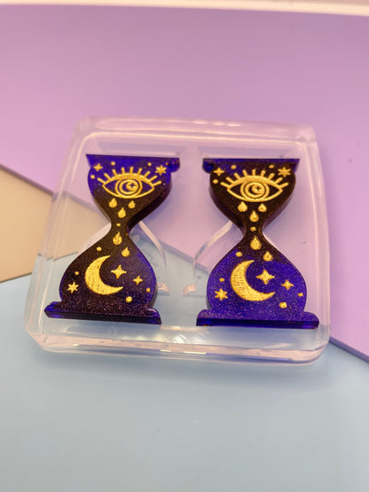 4 cm All-seeing Eye Celestial Hourglass Clepsydra Sandglass Mold