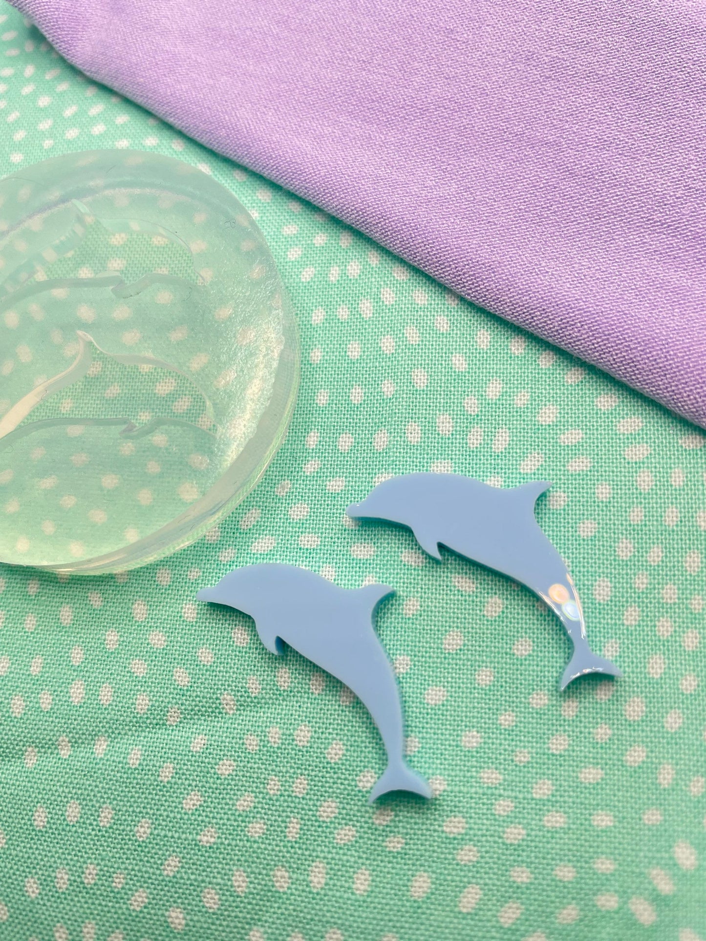 Small Dolphin Stud/ Dangle Earring Mold