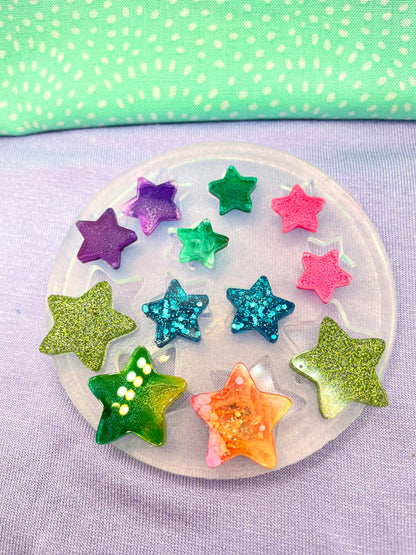 Rounded Stars Earring Maker’s Mold stud dangle earring value mould