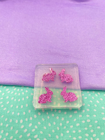 Mini bunny rabbit Stud Earring Mold