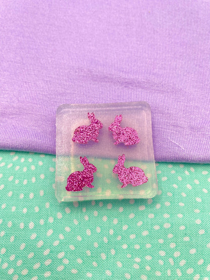 Mini bunny rabbit Stud Earring Mold