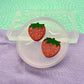 1.7 cm strawberry stud or small dangle earring mold