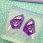 Multi-faceted Druzy Imitation Crystal effect Earring Mold