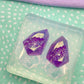 Multi-faceted Druzy Imitation Crystal effect Earring Mold