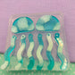 Abstract Jellyfish Waterman Dangly two-level Earring Mold