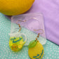 Lemonade Uplifting Life gives you lemons Dangle earring mold