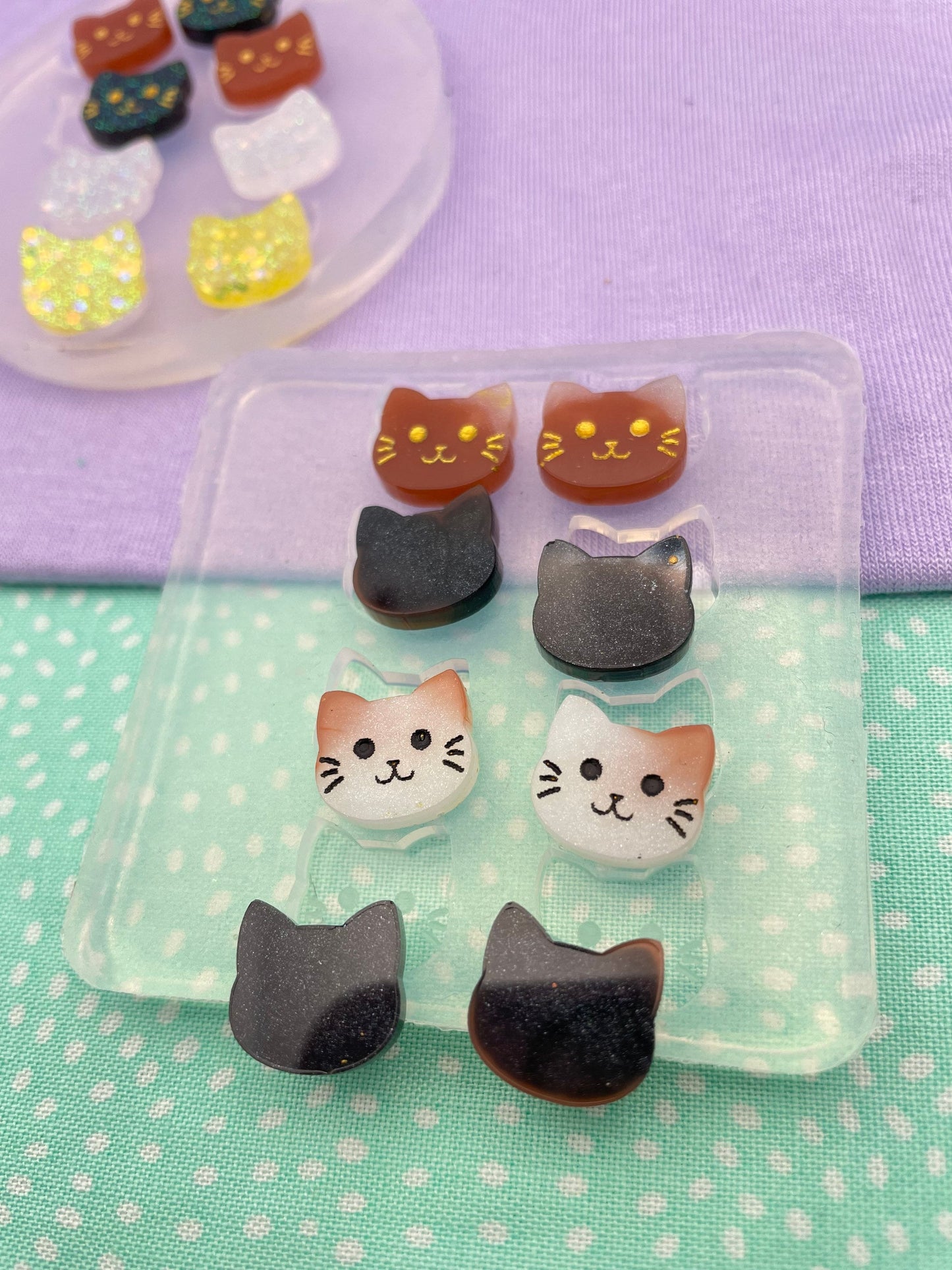 Mini Cat Studs Earring Mold