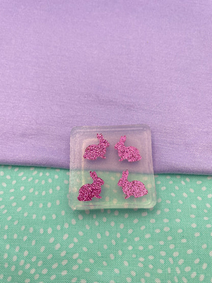 Mini bunny rabbit Stud Earring Mold