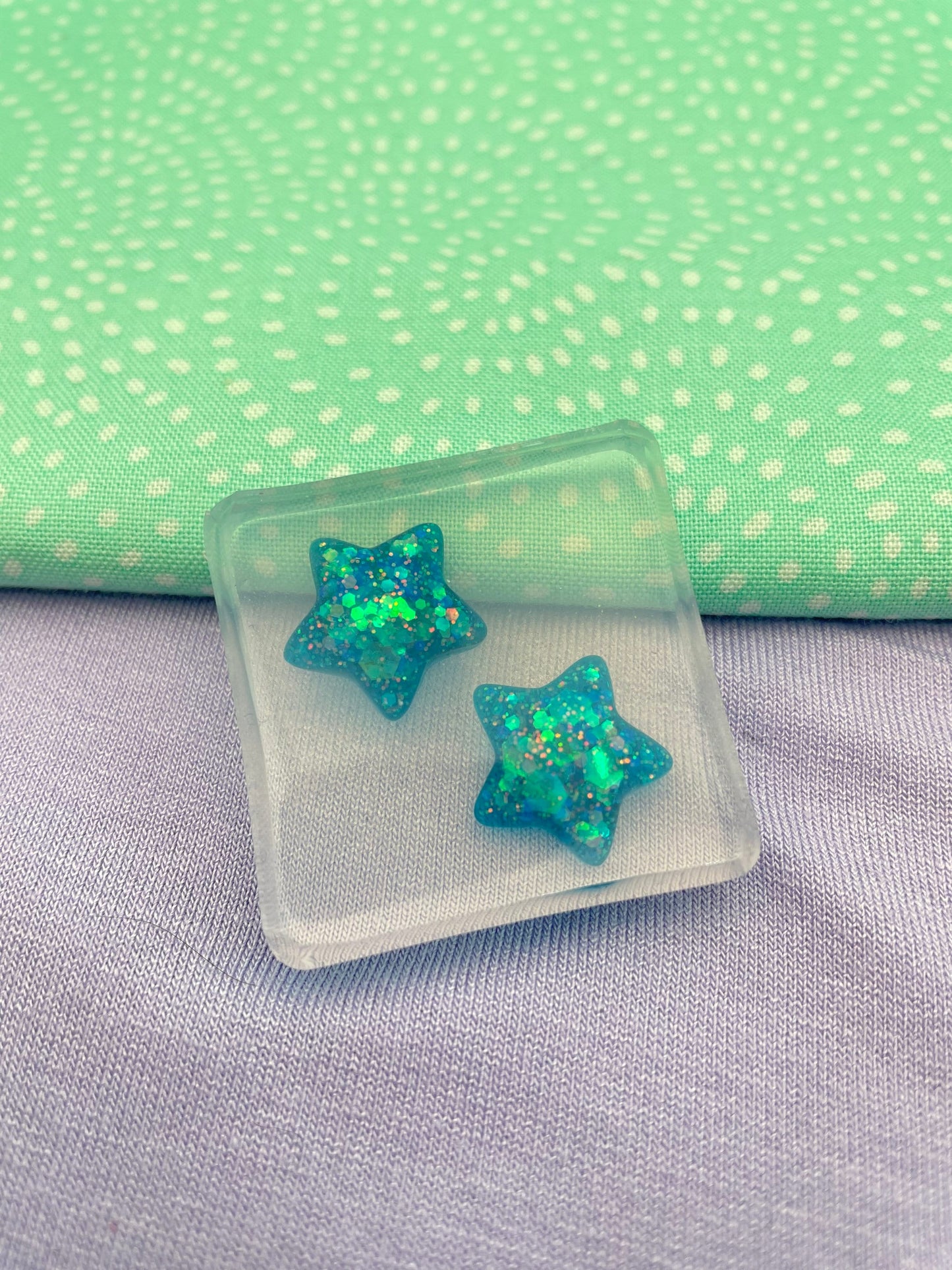 Small 3D Twinkle Star stud Mold