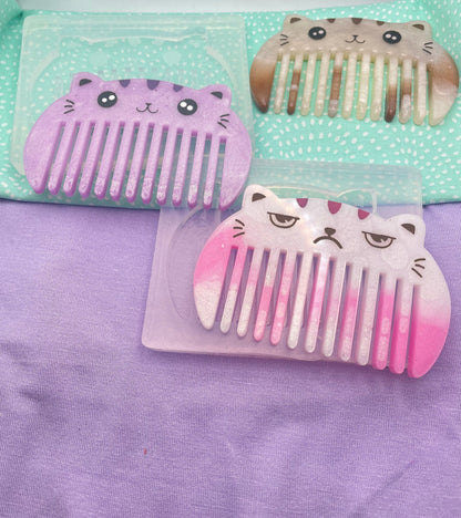 5mm deep Sweet/ Grumpy Cat Comb Mold Engraved