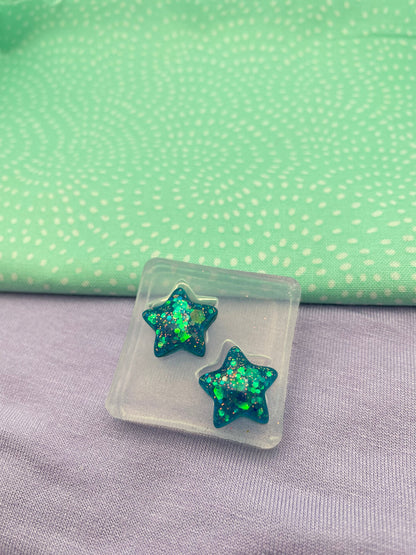 Small 3D Twinkle Star stud Mold