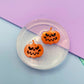 Mini Halloween Scary Pumpkin Stud Earring Mold