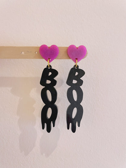 Boo heart Ghost Set Dangle Earring Mold