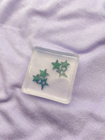 Triple Star Cluster Stud Earring Mold