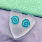 Small 1.8 cm Swirl Stud Earring Mold Organic shape
