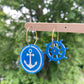 Boat wheel Sailor Spinner Dangle Earring Mold