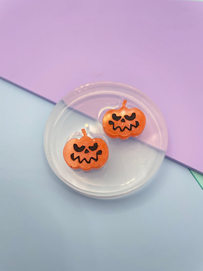 Mini Halloween Scary Pumpkin Stud Earring Mold