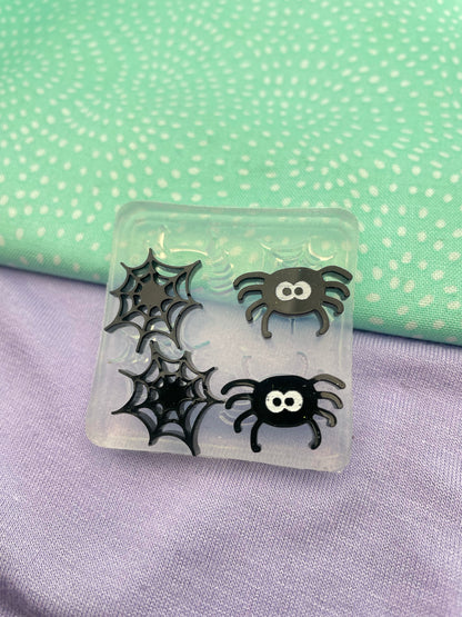 Mini Spider Stud or Small dangle earring mold Halloween Special