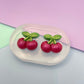 2.1 cm cherry stud earring mold Fruit food