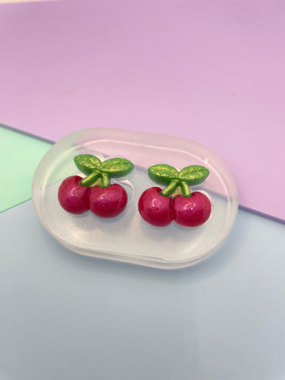 2.1 cm cherry stud earring mold Fruit food