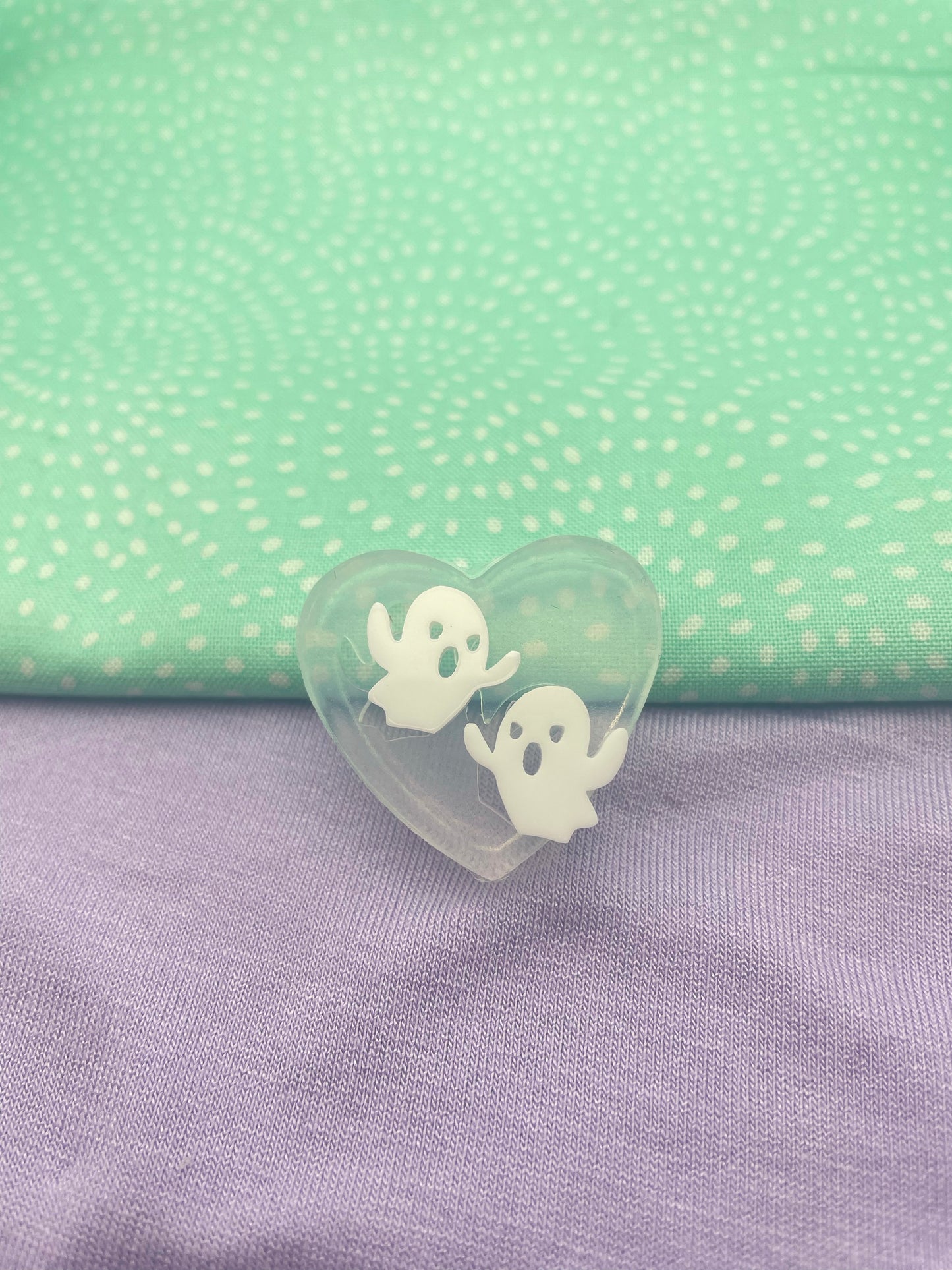 Mini Scary ghost stud earring mold Halloween
