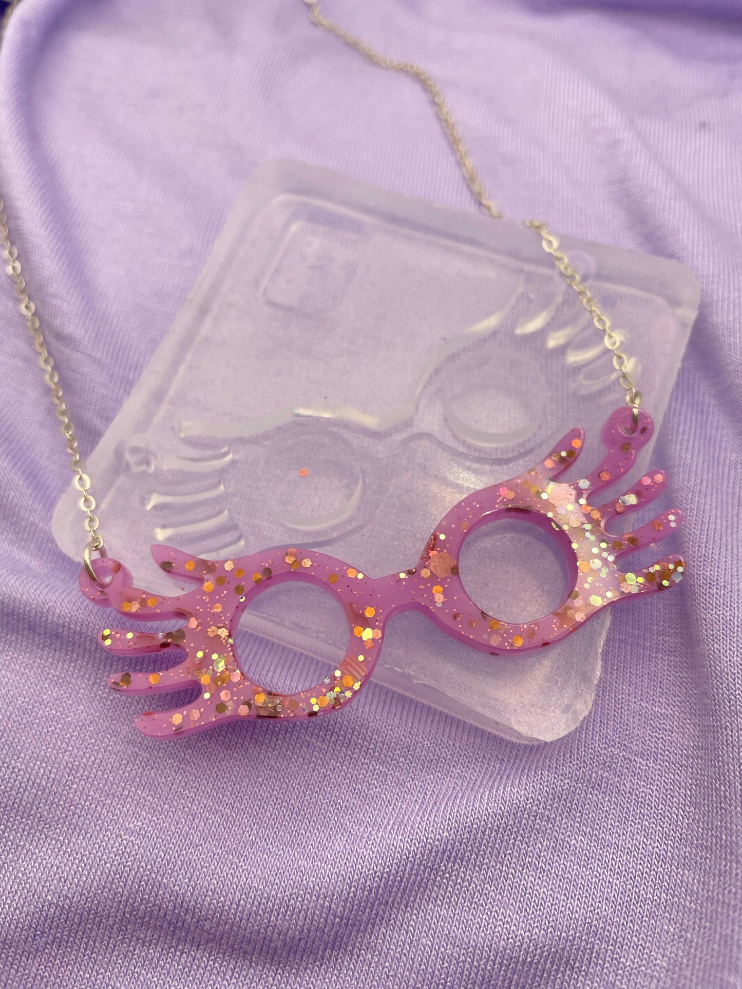 Magical Witchcraft glasses Spectrespecs Necklace pendant mold