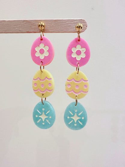 Triple Easter Egg Dangle Earring Mold